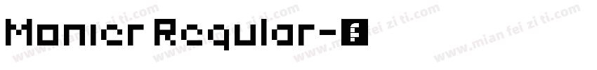 Monier Regular字体转换